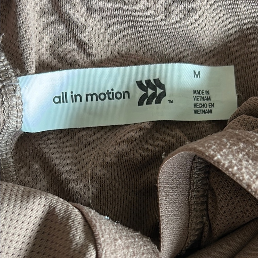 All in Motion Pink/Brown Mauve Fitted Crop Athletic Tank Top - Picture 6 of 8